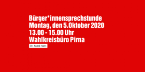 Bürger*innensprechstunde in Pirna