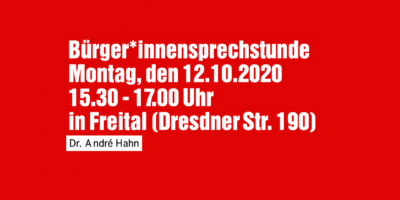 Bürger*innensprechstunde in Freital